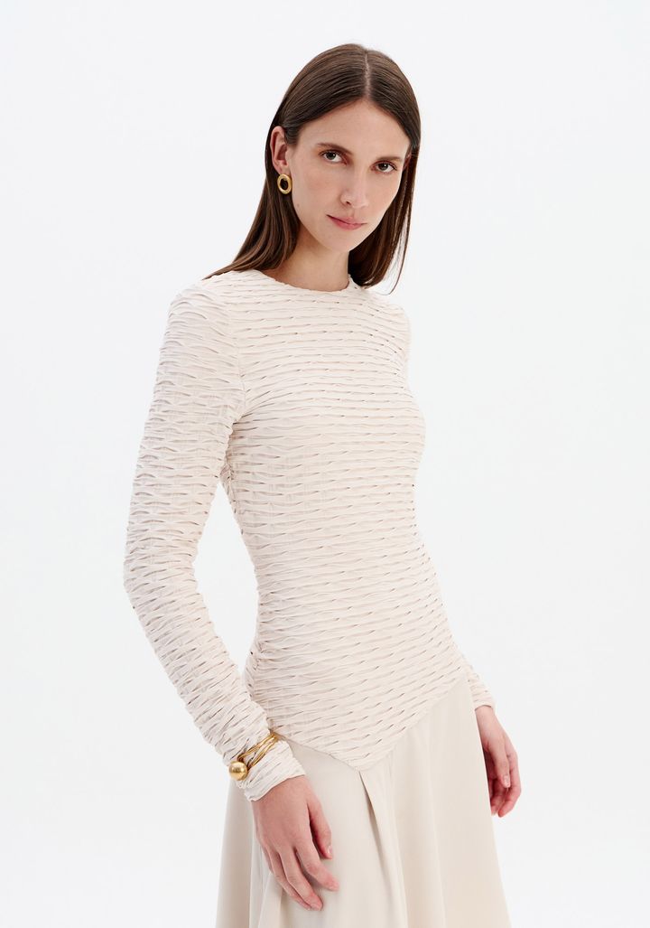 Vestido Assimétrico Manga Longa 502VE013210
