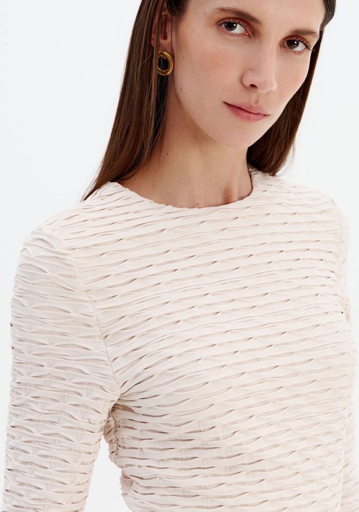 Vestido Assimétrico Manga Longa 502VE013210