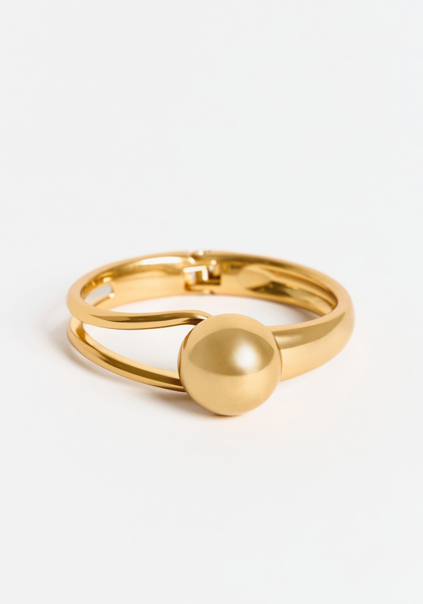 Pulseira Com Fecho Esfera - Amarelo