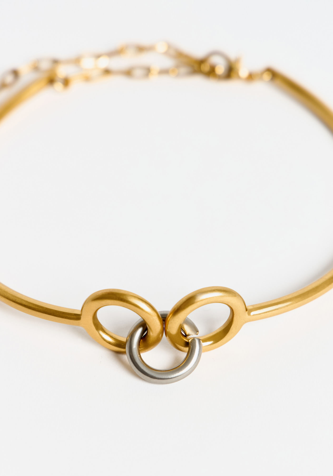 Colar Choker Dois Banhos - Amarelo