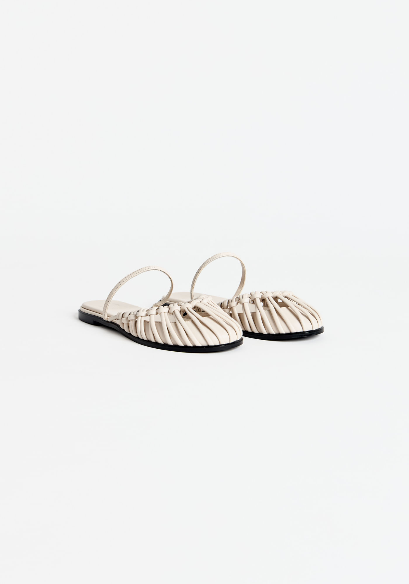 Sandália Mule Stella De Couro - Off White