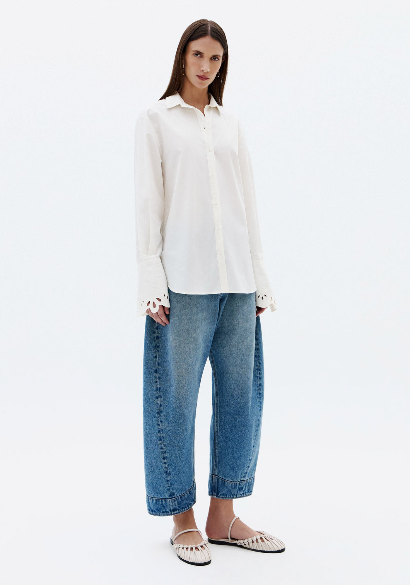 Calça Jeans Carpenter Cintura Média - Azul