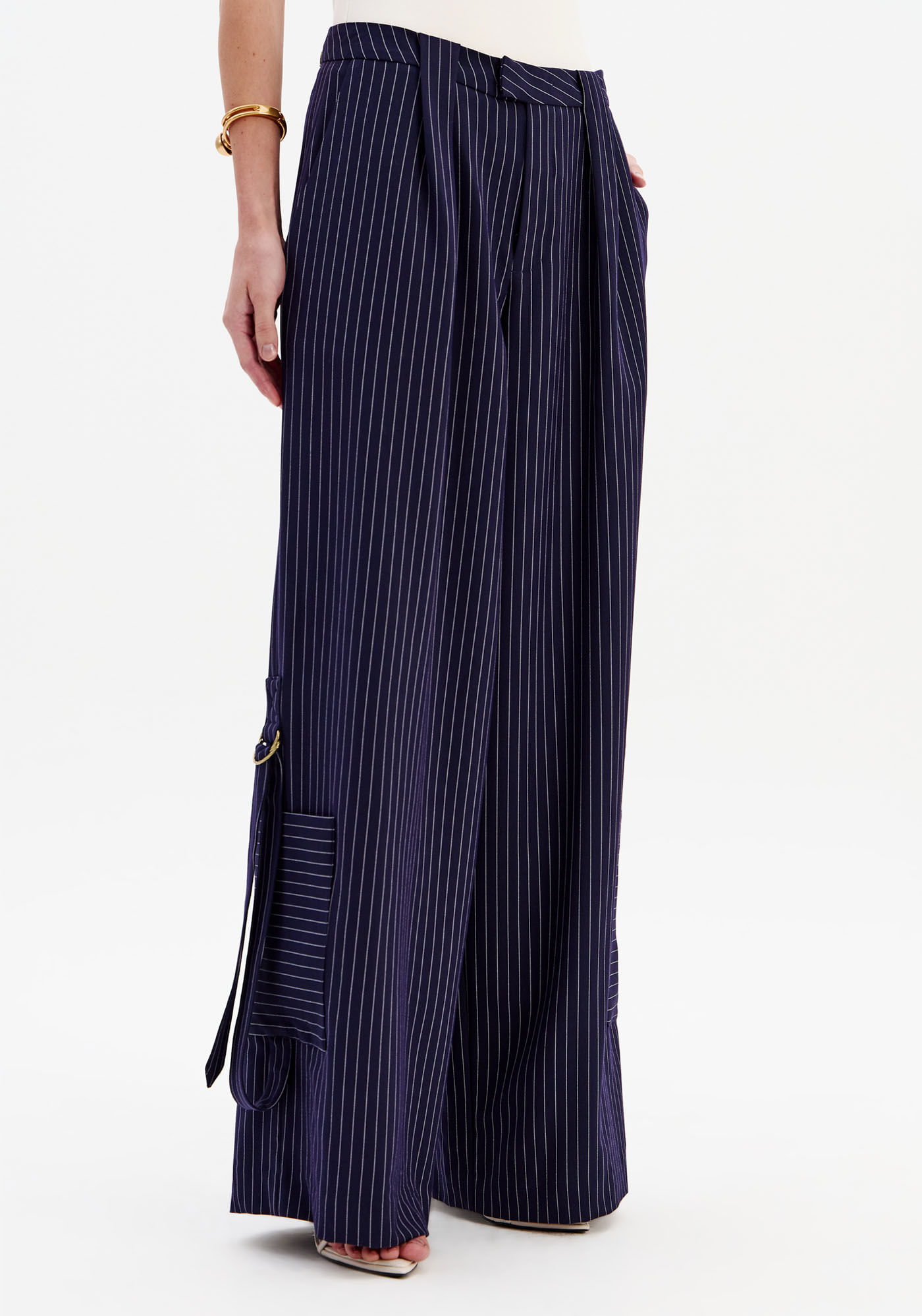 Calça Full Length Cintura Média