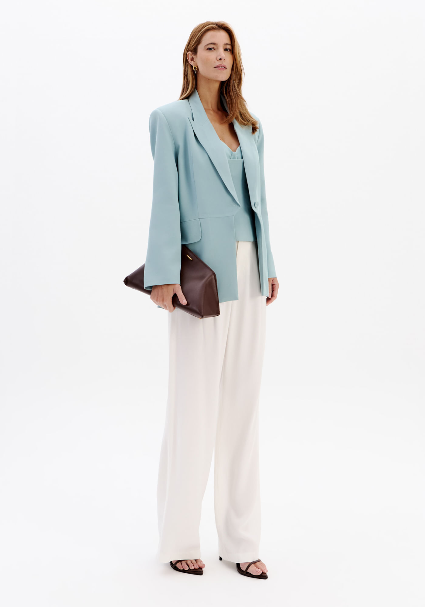 Calça Pantalona Cintura Alta