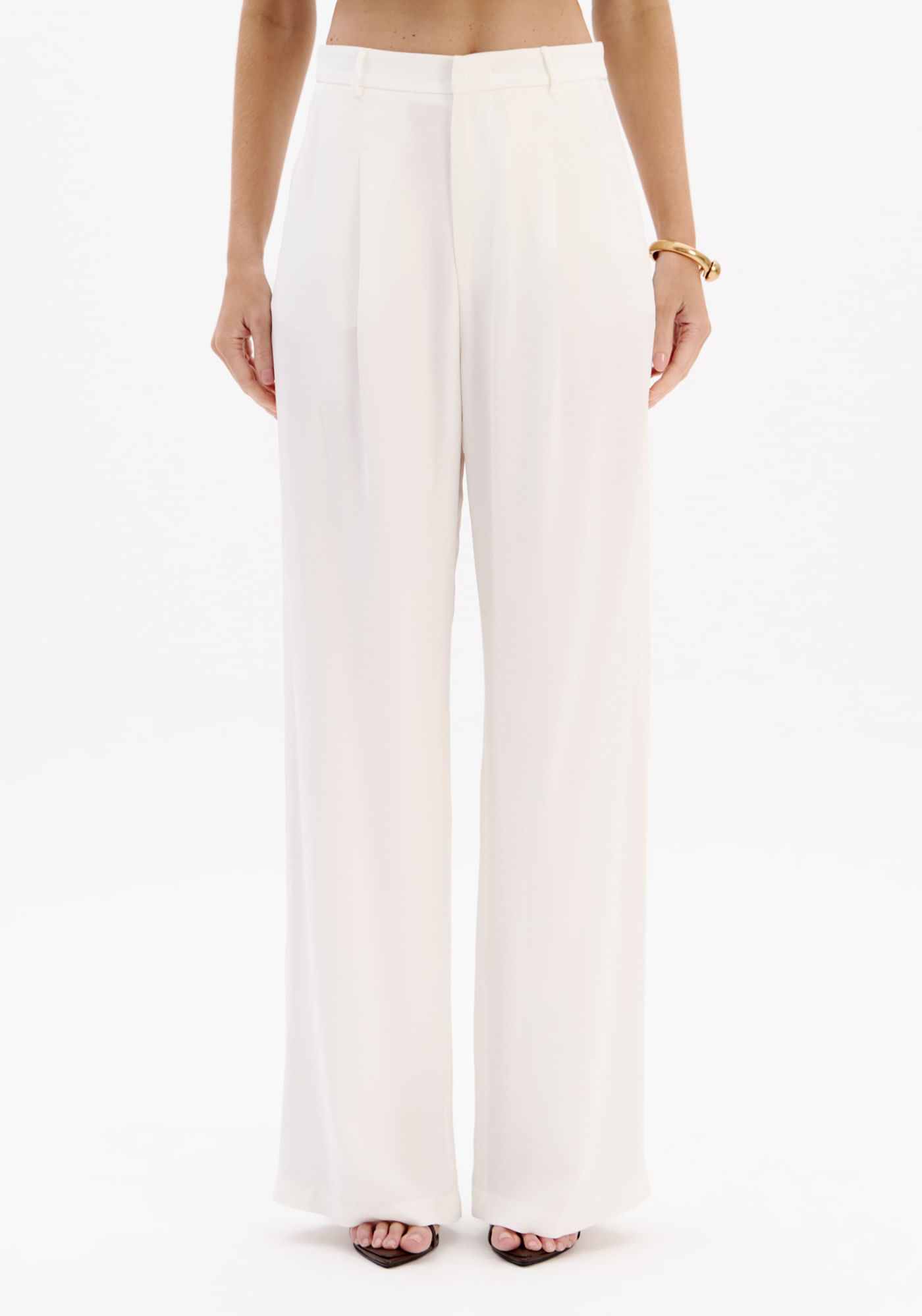 Calça Pantalona Cintura Alta