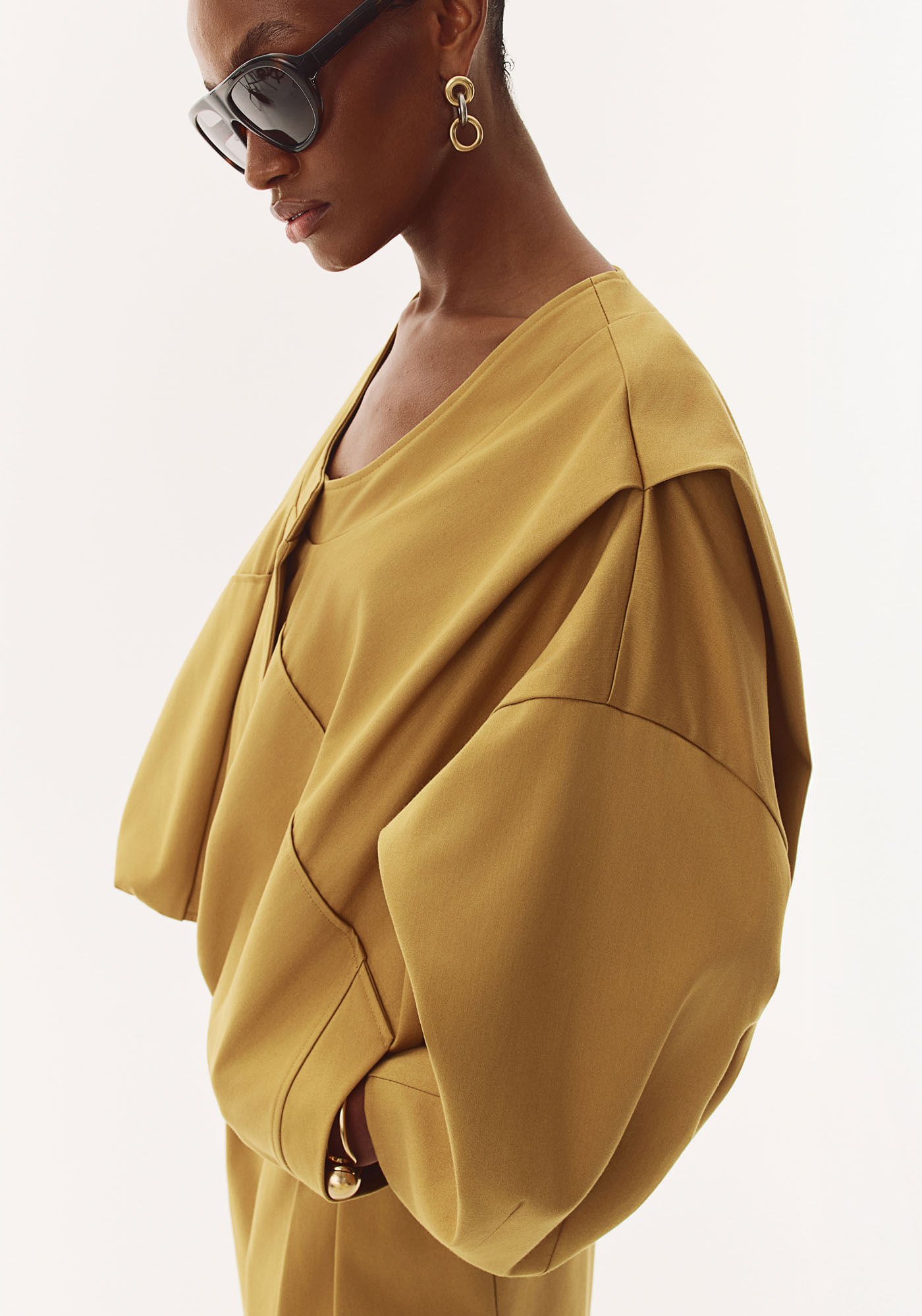 Jaqueta Oversized Balonê - Amarelo