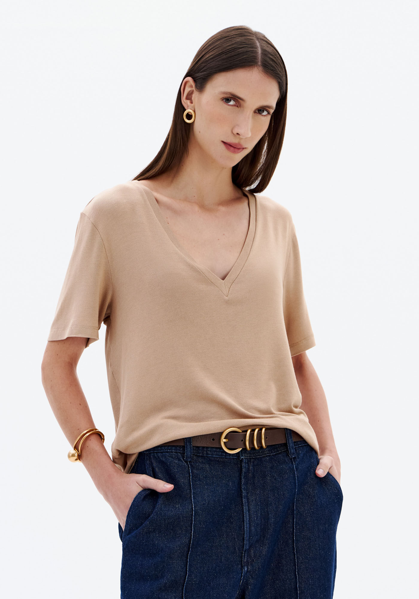 T-Shirt Regular Decote V