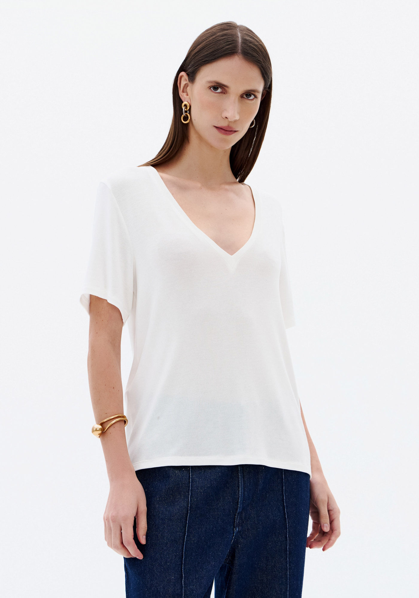 T-Shirt Regular Decote V