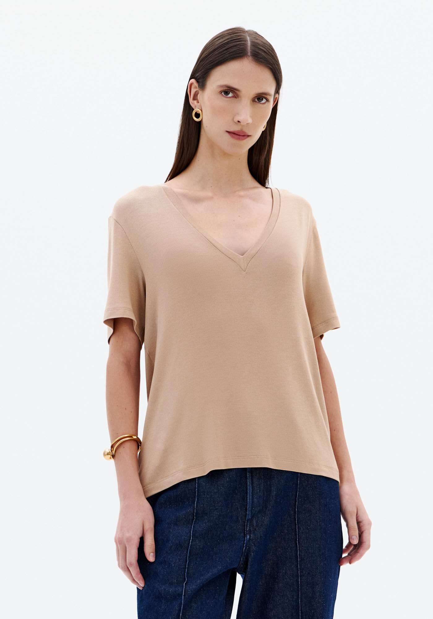 T-Shirt Regular Decote V
