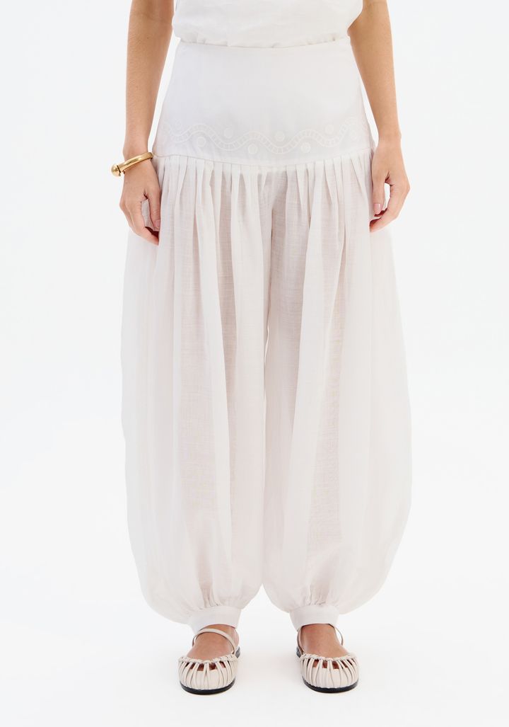 Calça Aladim Cintura Média Com Bordado 547CF000020