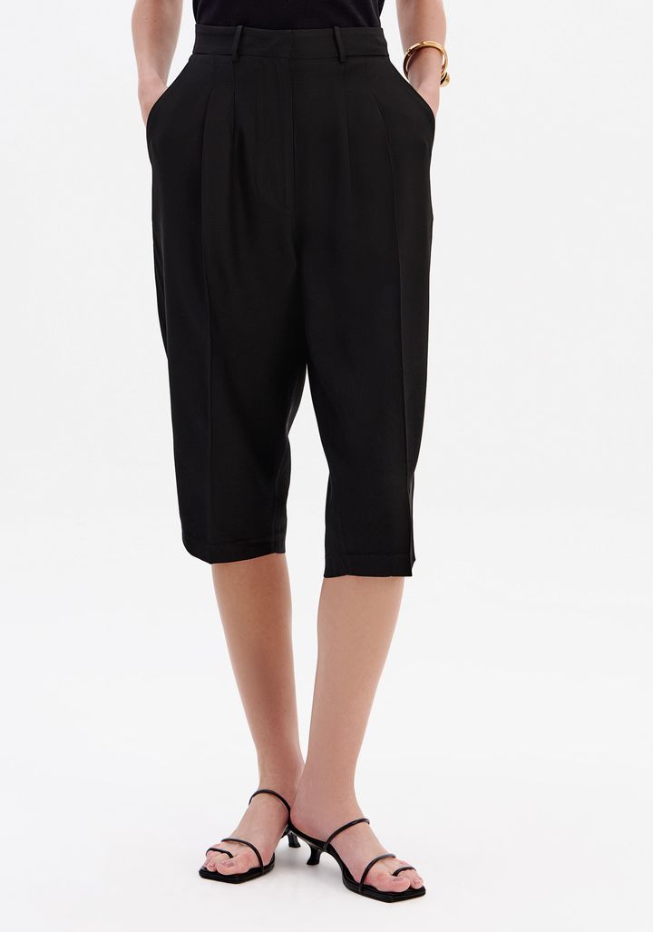 Calça Capri Cintura Média De Crepe 547CF000023